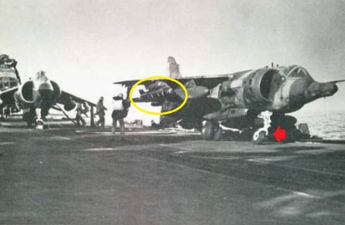 Bombas en la guerra de malvinas Harrier-accidente-malvinas-1982