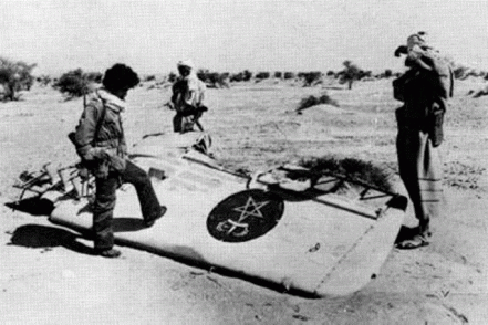 El Frente Polisario del Sahara Occidental. Avic3b3n-marroquc3ad-derribado-polisario