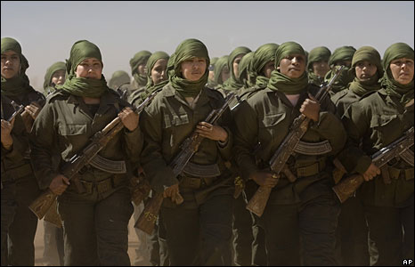 El Frente Polisario del Sahara Occidental. Polisario_women_ap